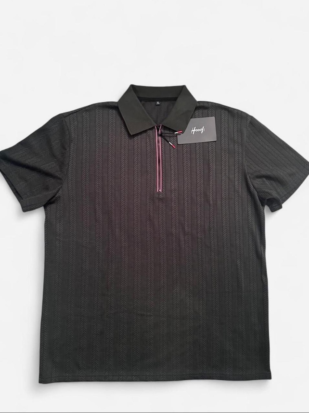 Men's Hoooyi Dark Green Zip Polo